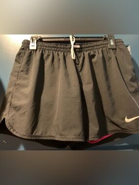 Nike Black Dri-Fit Shorts with Pink Liner